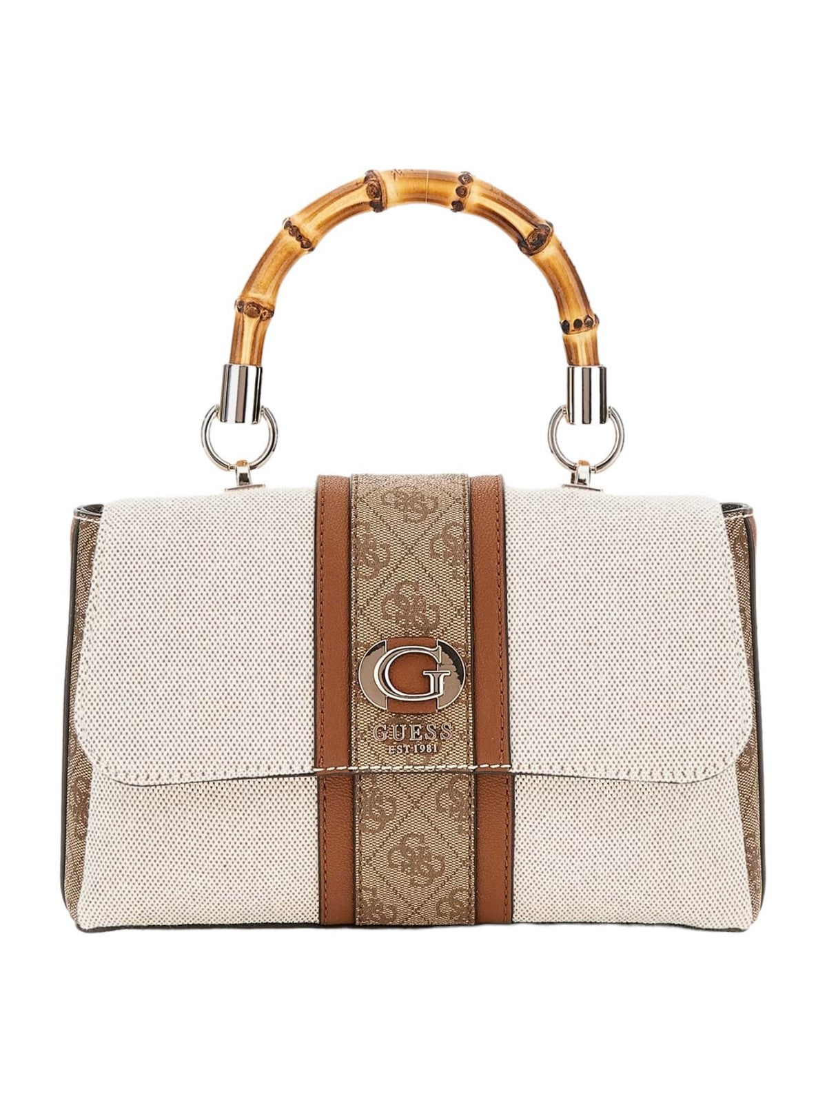 GUESS Borsa Donna Canvas Ii Small Tote HWAG93 37200 NLL Marrone gioboutiqueweb