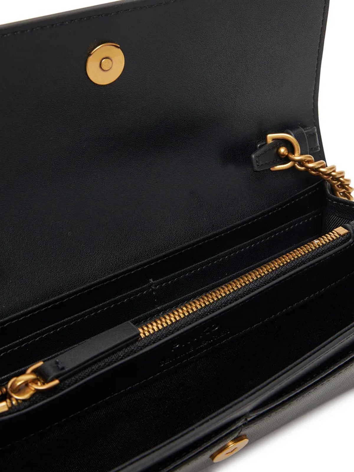 PINKO Portafoglio Donna LOVE TINY BIRDS WALLET C 103765-A0F1 Z99Q NERO-ANTIQUE GOLD gioboutiqueweb