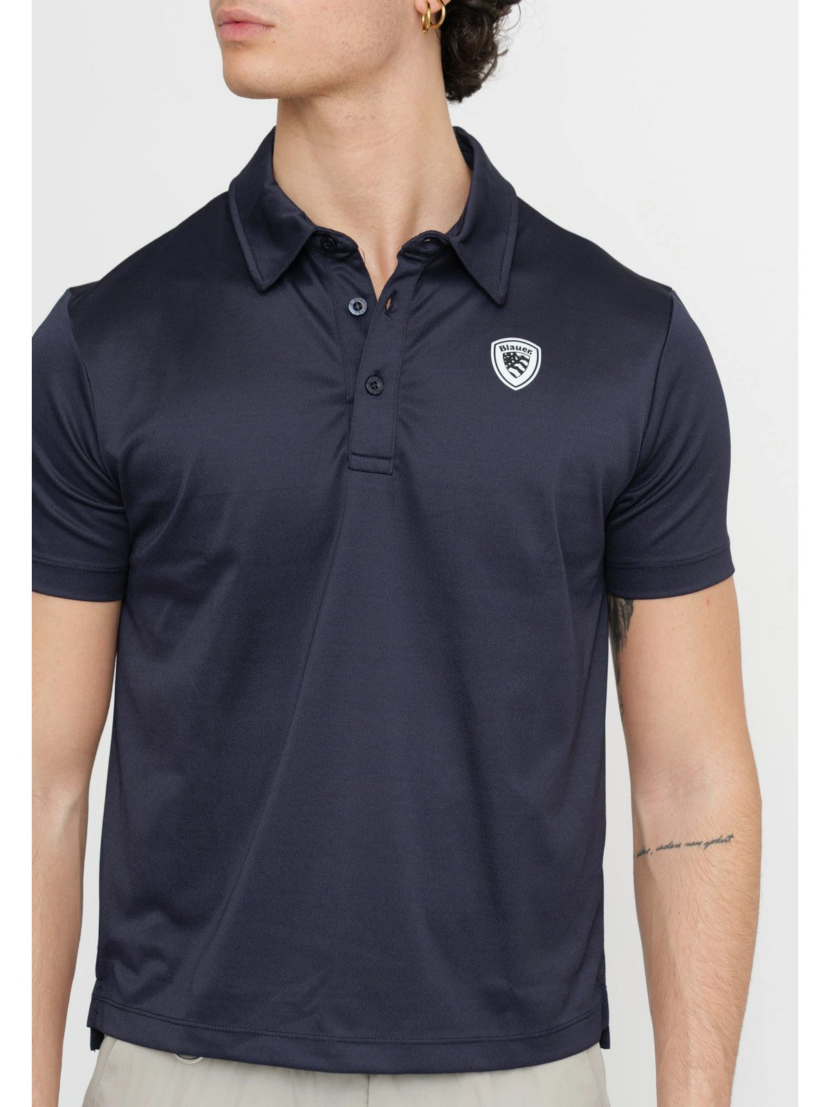 BLAUER Polo Uomo KEMP 25SBLUT02110 006526 888 BLU gioboutiqueweb