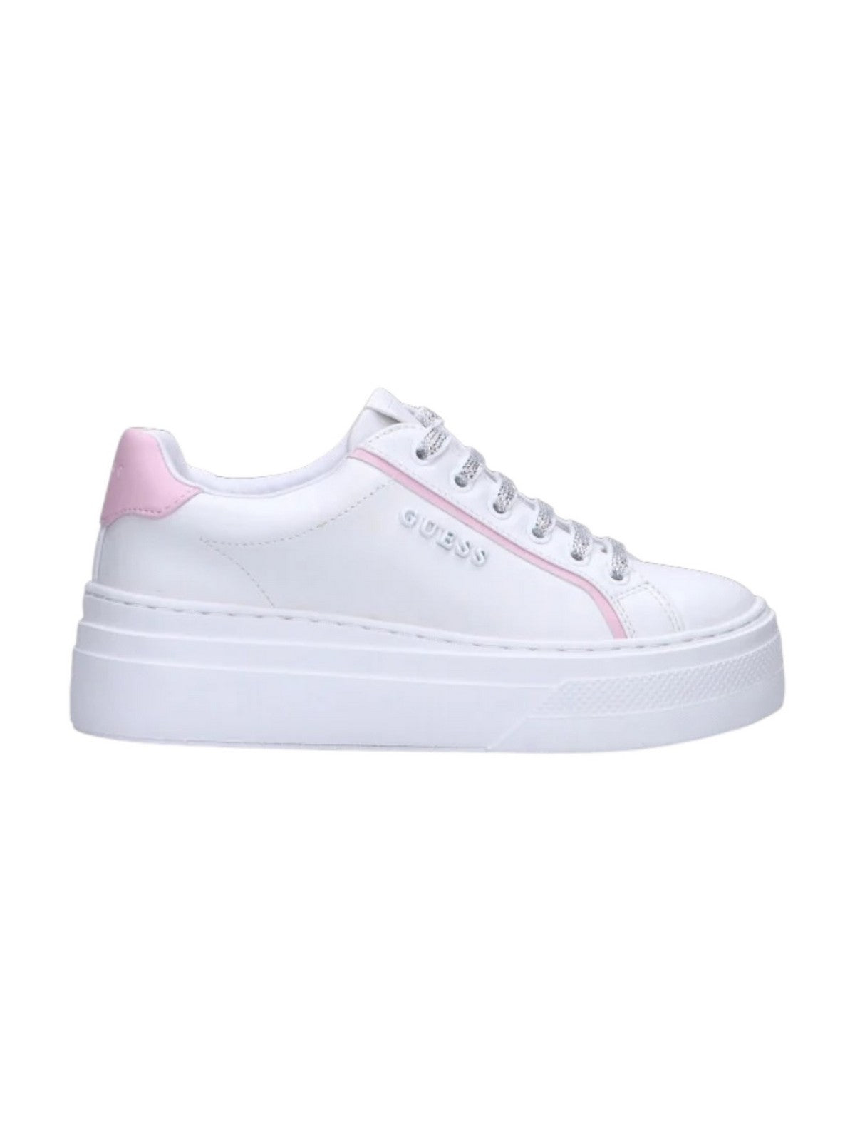 GUESS Sneaker Donna AMERIA FLJMRI ELE12 WHIPI WHITE/PINK gioboutiqueweb
