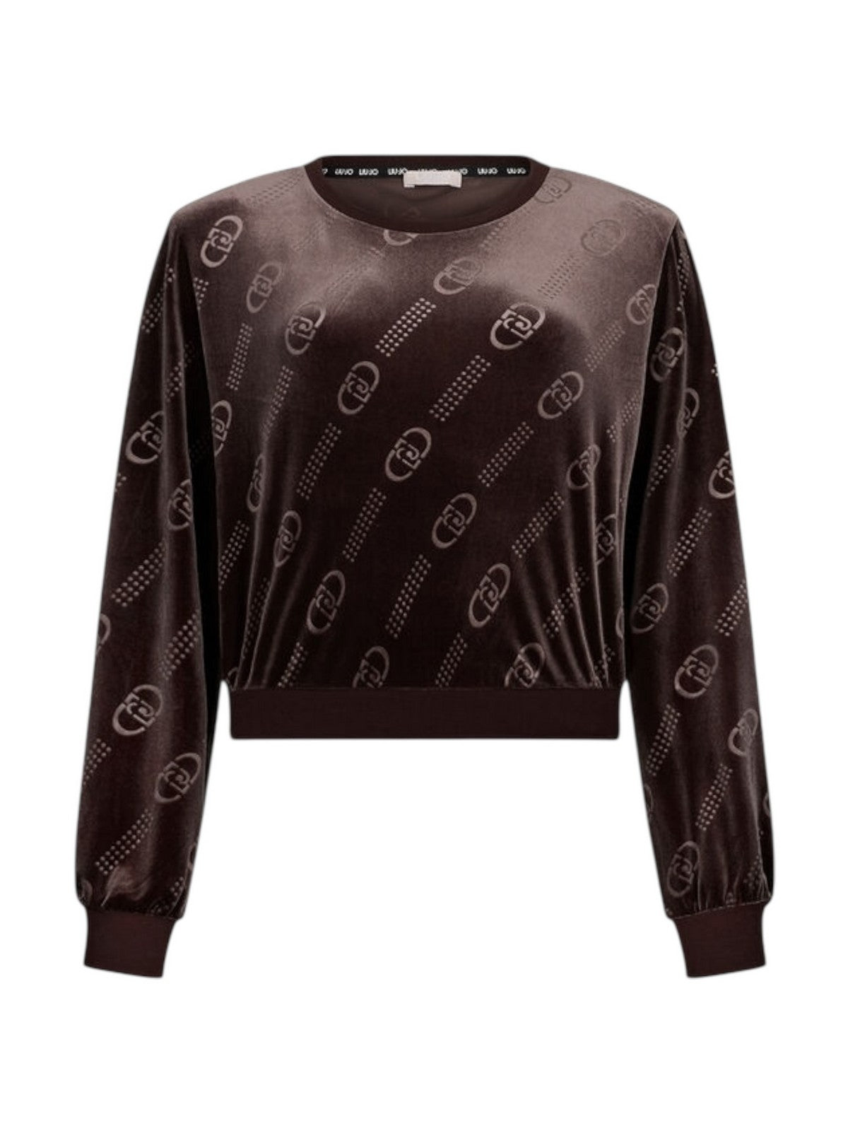 LIU JO SPORT Felpa Donna TF5109J4955 M9768 Cioccolato LiuJo