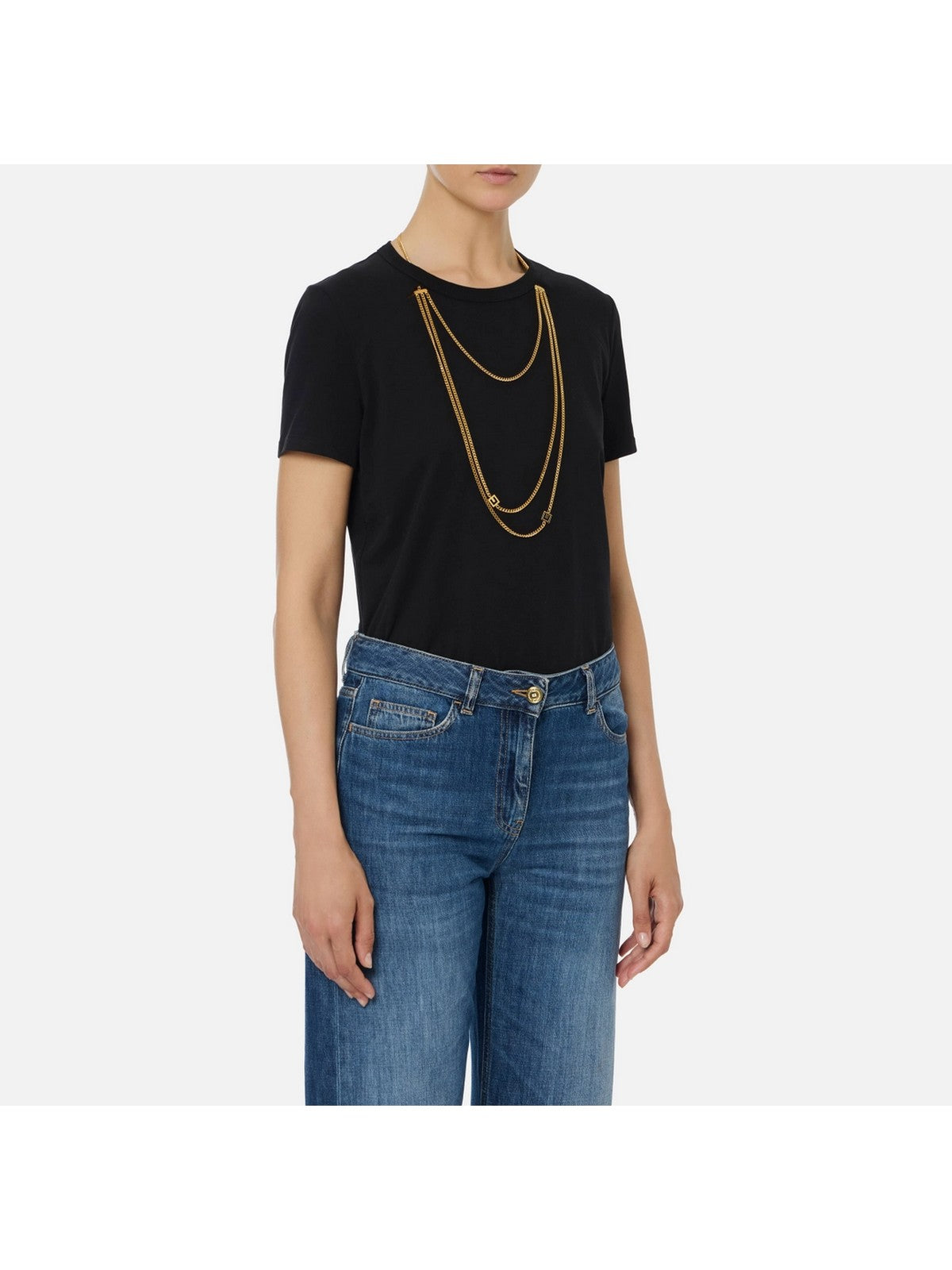 ELISABETTA FRANCHI T-shirt Donna MA00956E2 110 Nero