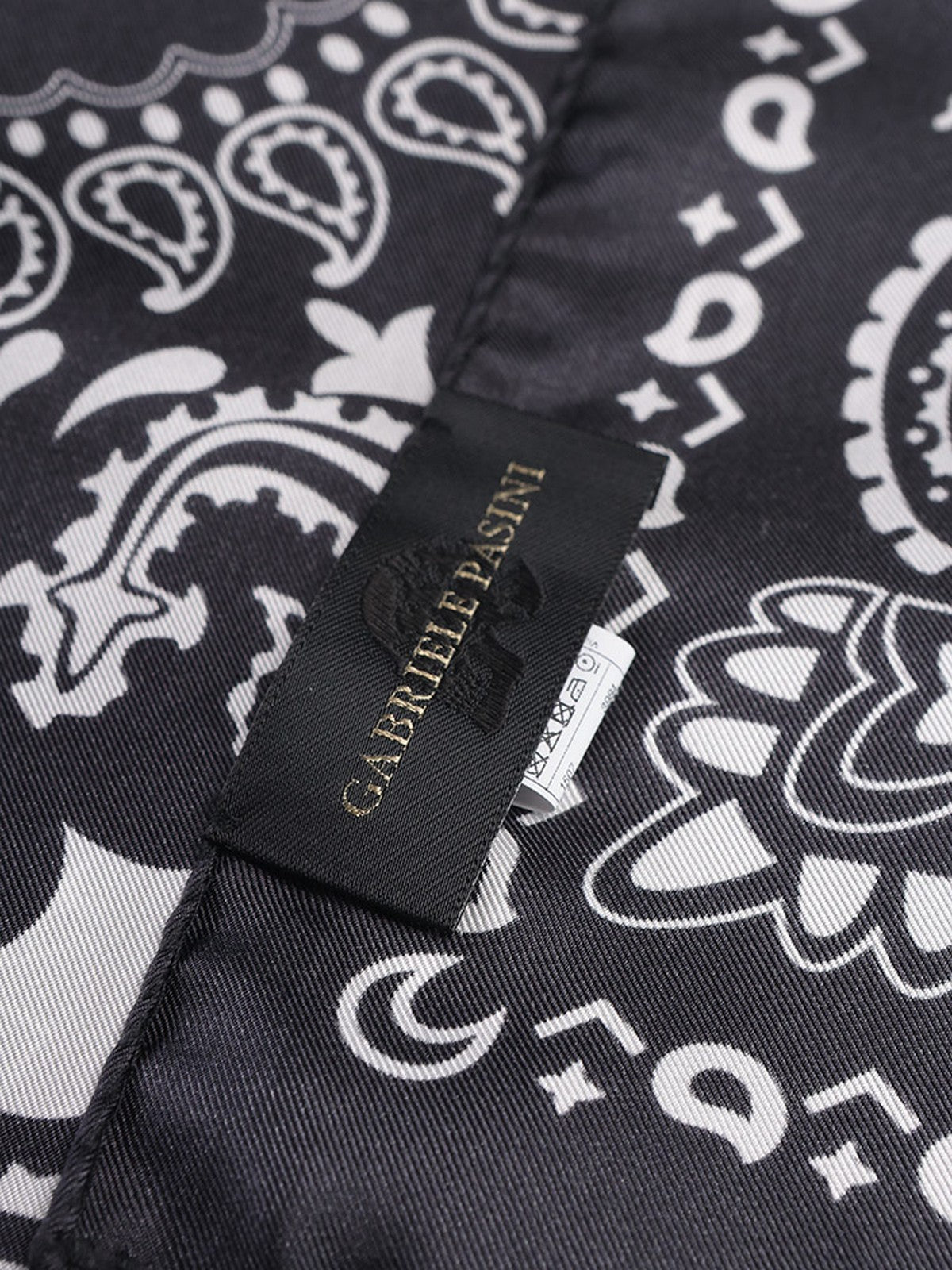 GABRIELE PASINI Foulard Uomo 59008/3 6110 Nero