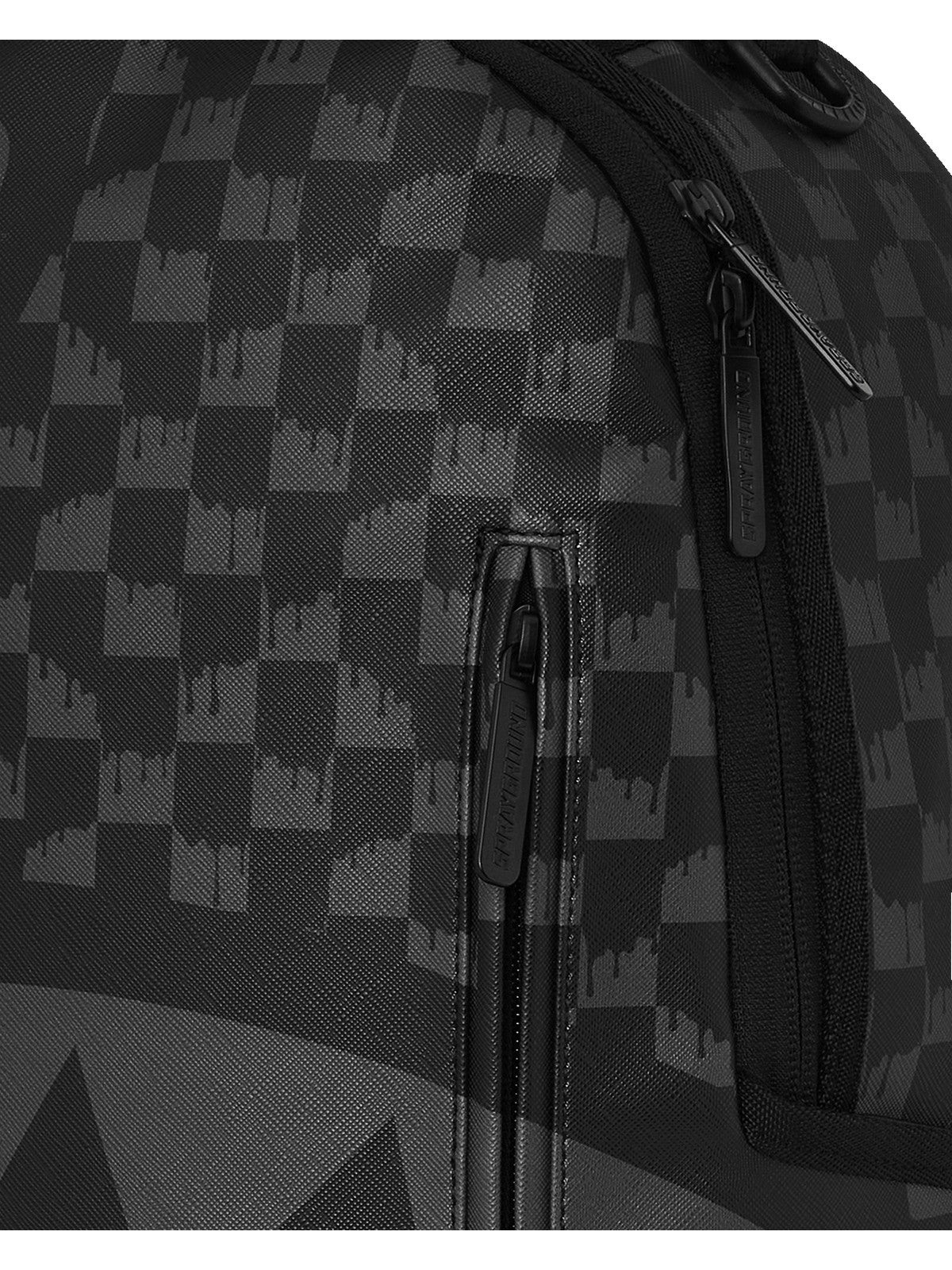 SPRAYGROUND Zaino Uomo HANGOVER DRIP CHECK BACKPACK 910B6777NSZ Nero gioboutiqueweb
