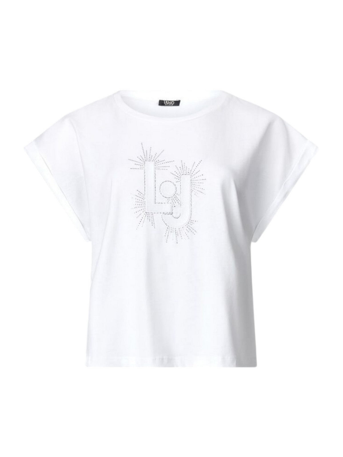 LIU JO BEACHWEAR T-shirt Donna VA5151JS923 M9196 LJ bianco gioboutiqueweb