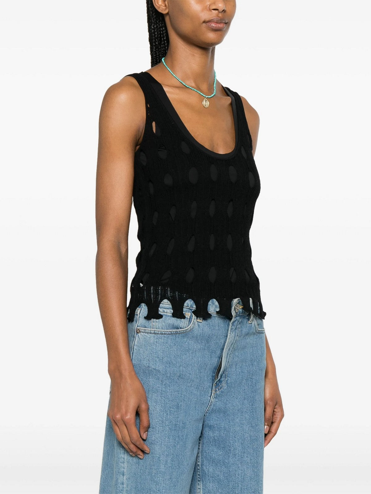 PINKO Canotta Donna 103468-A1UN Z99 Nero gioboutiqueweb