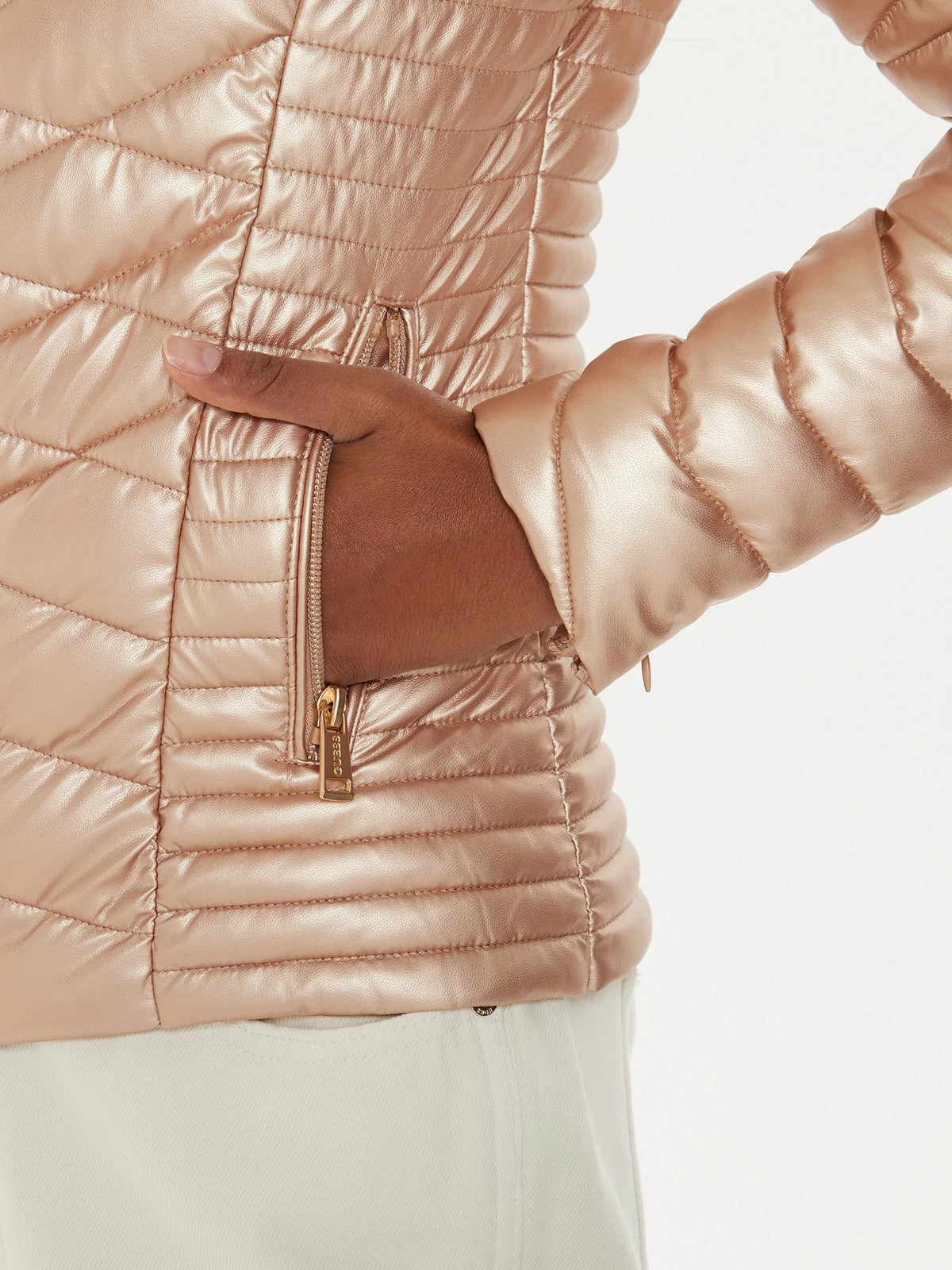 GUESS Giubbino Donna NEW VONA JACKET W4YL06 KCBV0 F6CK Rosa gioboutiqueweb