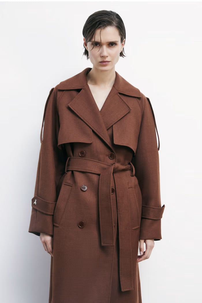 PATRIZIA PEPE Cappotto Donna 8O0188 A630 B834 EARTH BROWN