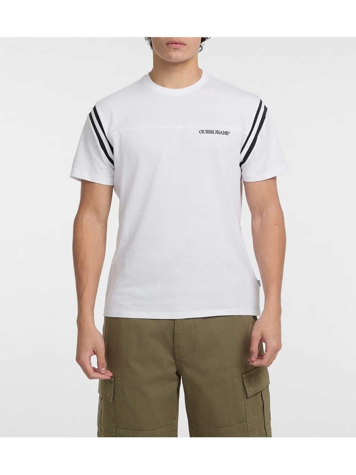 GUESS T-shirt Uomo GJ SS CN REG 3D 81 TEE M5GI47 K8HM0 G011 PURE WHITE gioboutiqueweb