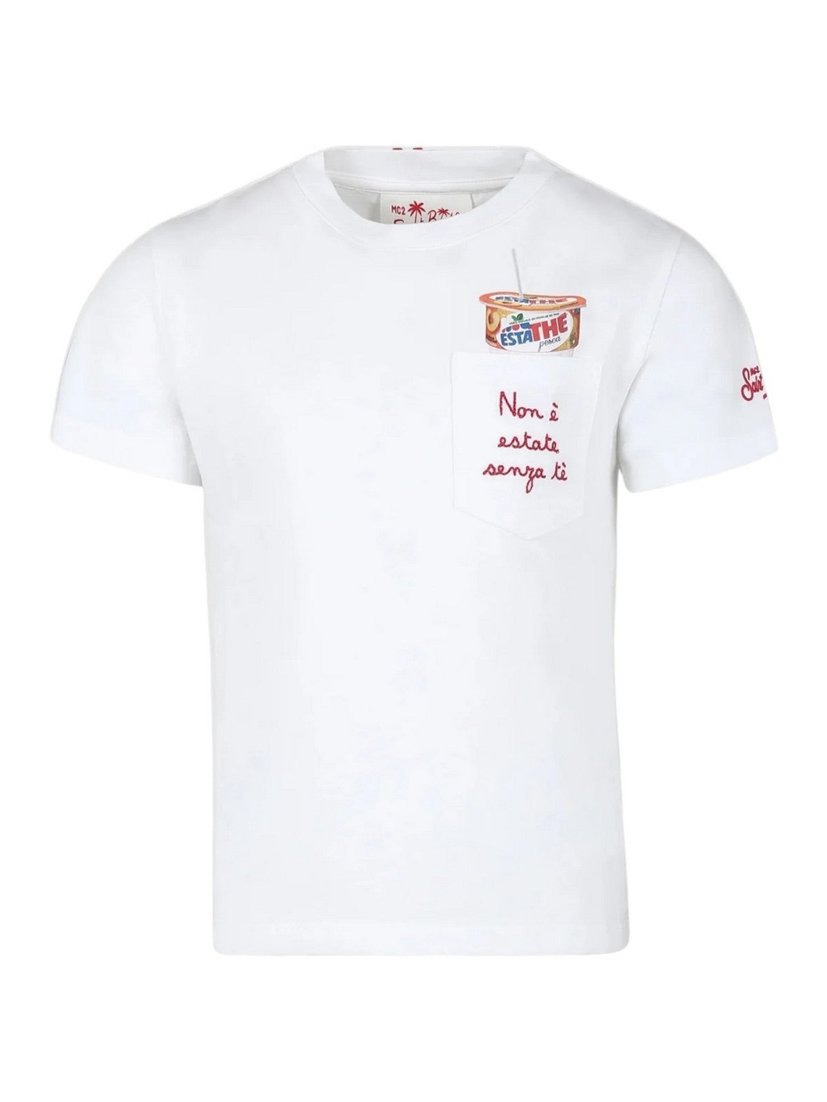 MC2 SAINT BARTH T-shirt Bambini e ragazzi TSHIRT BOY 02324F ESTATHE PEA 01N EMB