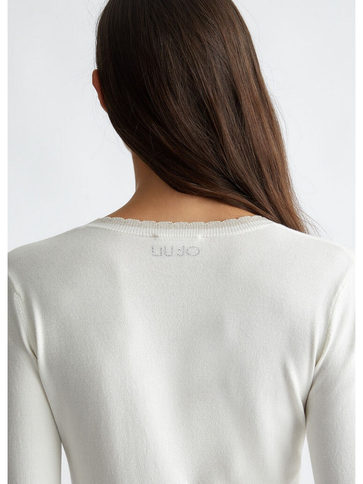 LIU JO WHITE Maglia Donna WF4007MS49I 10701 Bianco gioboutiqueweb