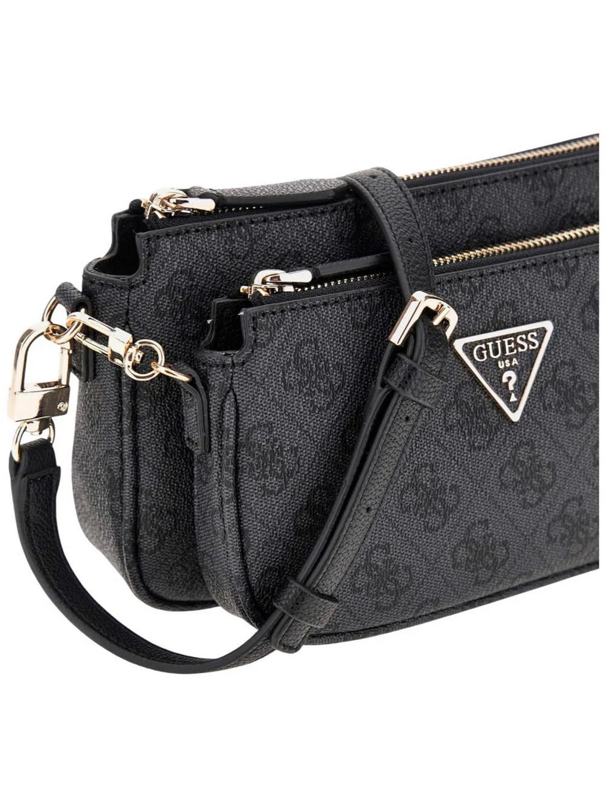 GUESS Borsa Donna NOELLE II DBL POUCH CROSSBODY HWBG96 72710 CLO COAL LOGO