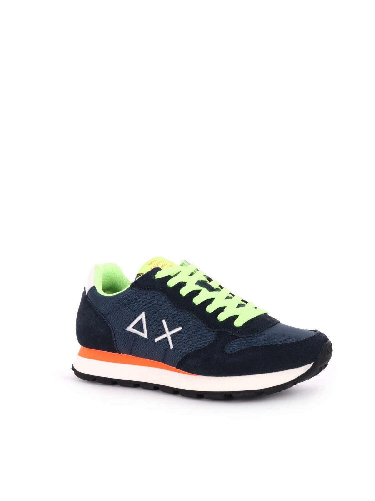 SUN68 Sneaker Uomo Tom fluo Z35102 07 Blu gioboutiqueweb