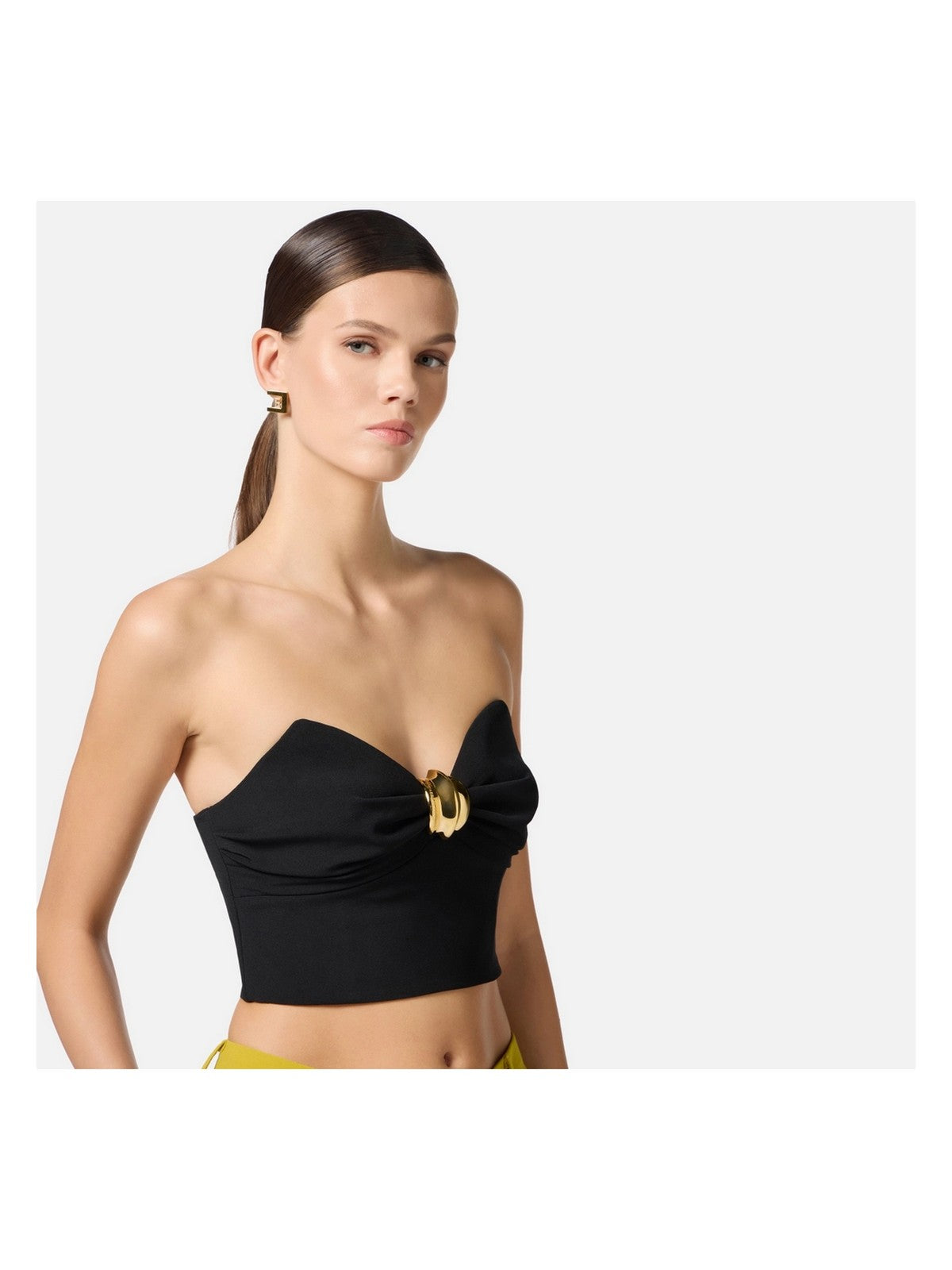 ELISABETTA FRANCHI Top Donna TO01851E2-110 Nero gioboutiqueweb