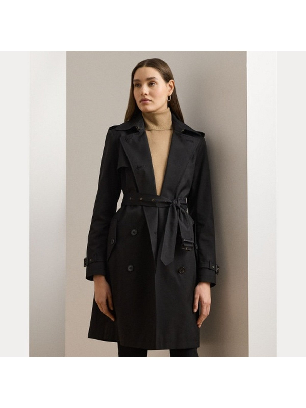 LAUREN RALPH LAUREN Trench Donna DB BLT RN38 297967122 001 Nero gioboutiqueweb