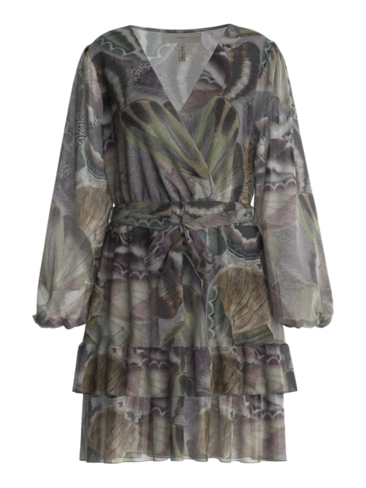 Guess Woman Dress LS Diana Flare Dress W4RK21 WF5K0 P9vo green