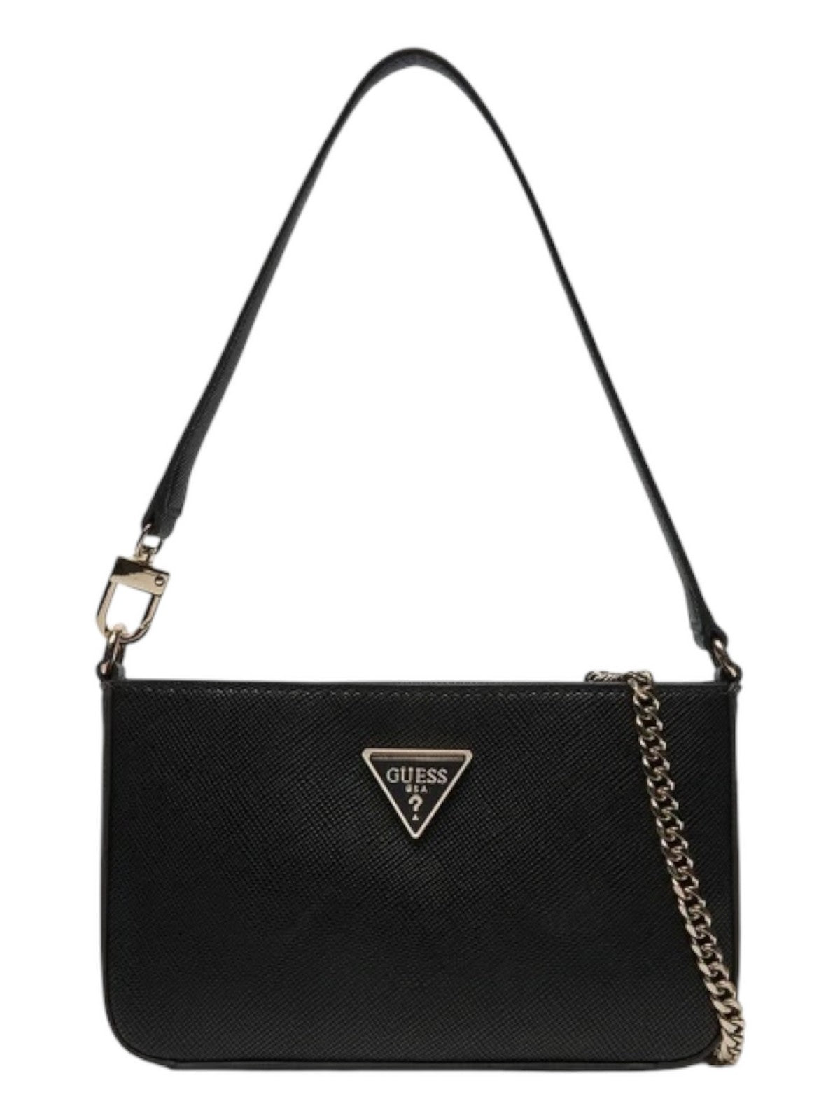 GUESS Borsa Donna NOELLE MINI TOP ZIP SHOULDER HWZG78 79720 BLA Nero gioboutiqueweb