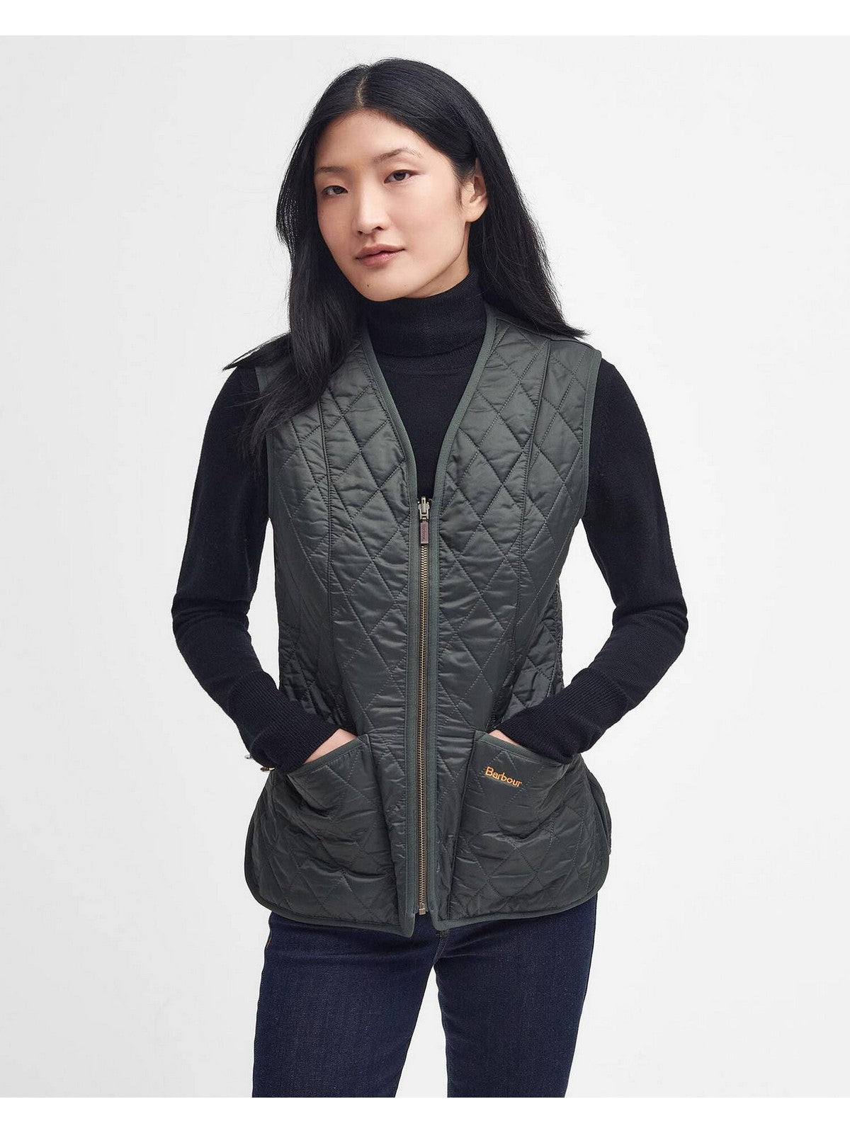 BARBOUR Damenweste FLEECE BETTY LINER LLI0003 OL71 DARK OLIVE
