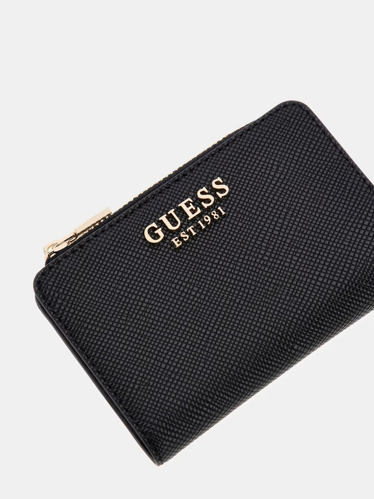 GUESS Portafoglio Donna LAUREL II SLG ZIP ARND CRD CSE SWZG74 59156 BLA BLACK