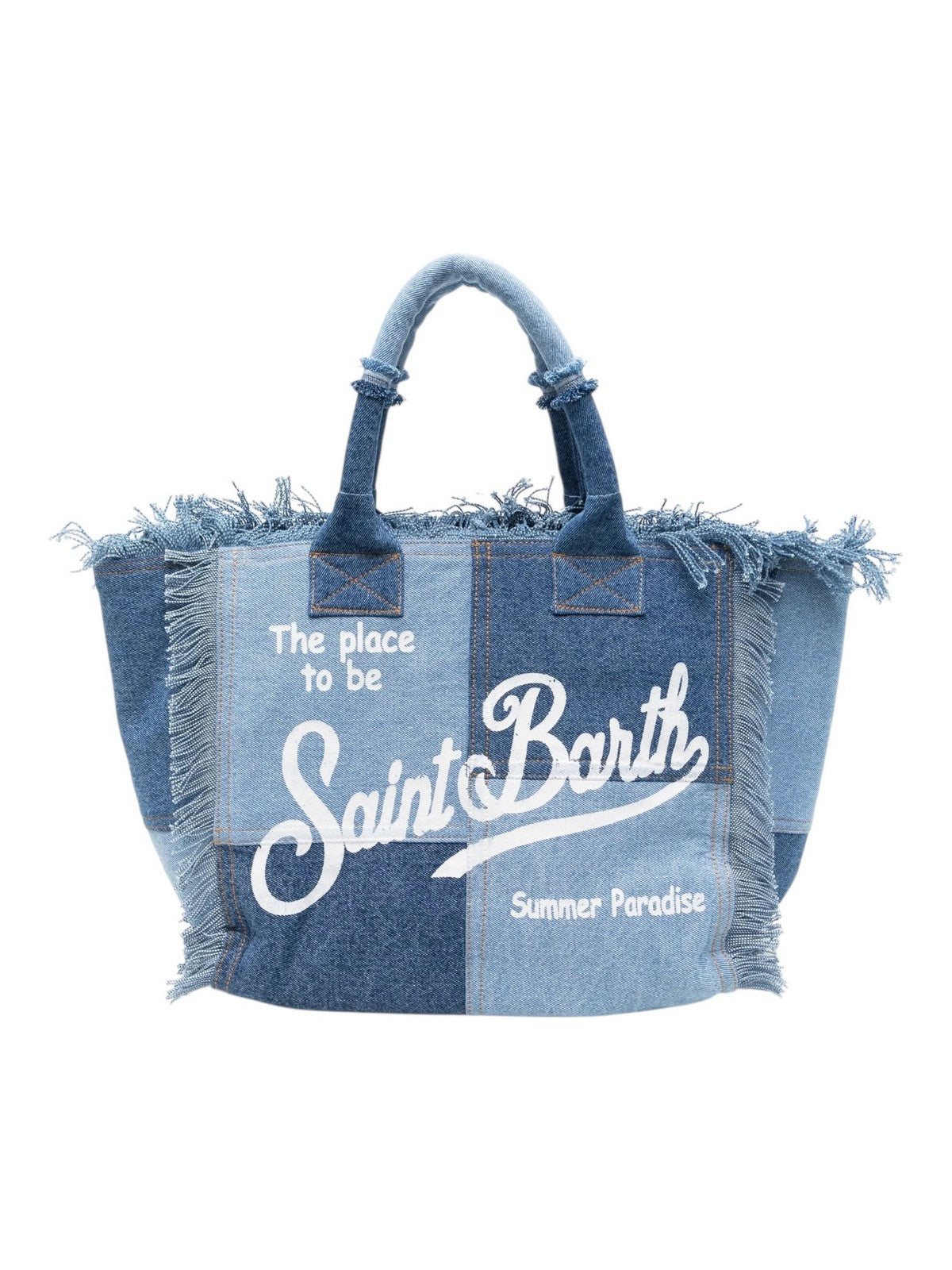 MC2 SAINT BARTH Borsa Donna VANITY 04132H DENIM PATCHWORK gioboutiqueweb