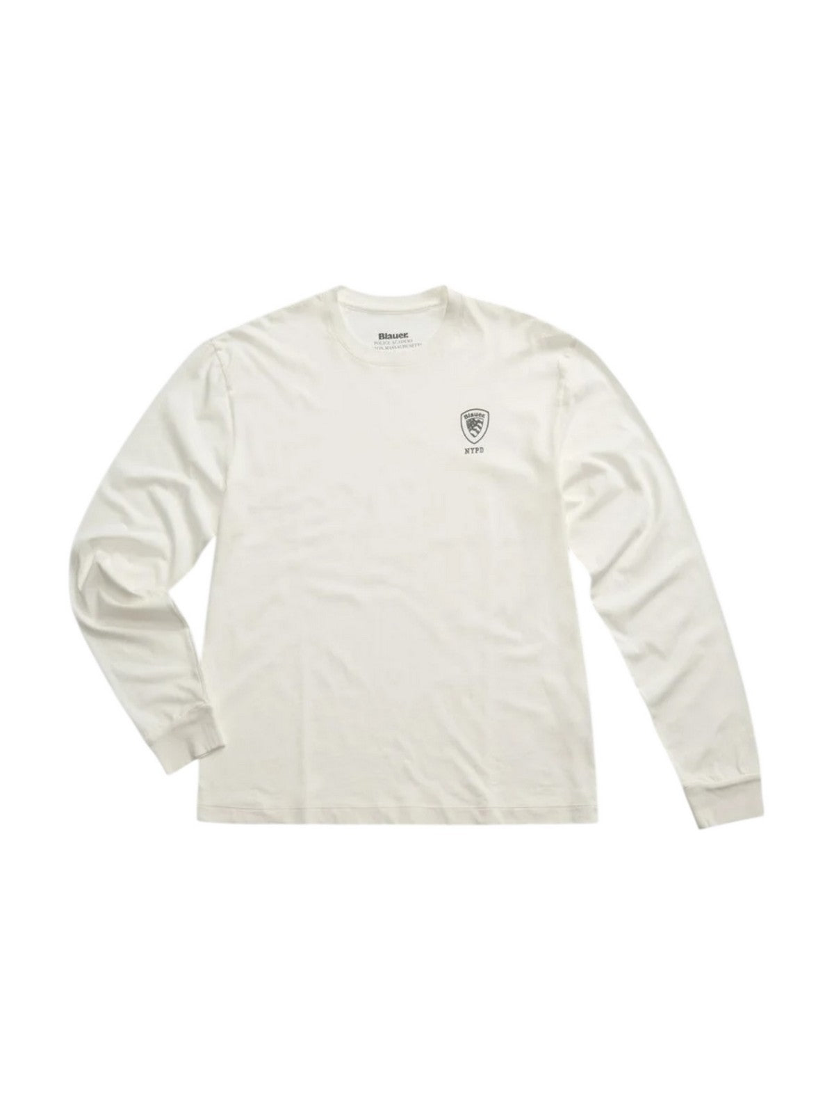 BLAUER T-shirt Uomo MALCOLM 25WBLUH01157 007332 102 BIANCO NEVE
