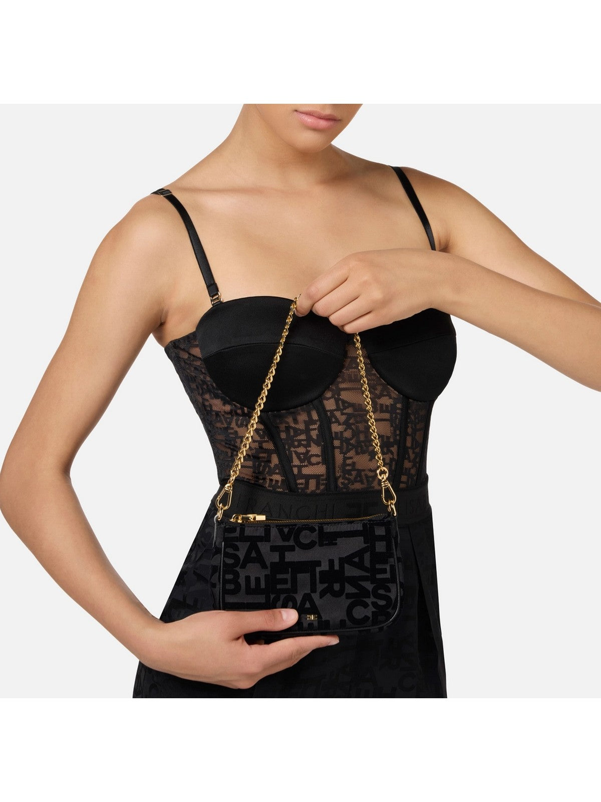 ELISABETTA FRANCHI Borsa Donna BS23A46E2 110 Nero gioboutiqueweb