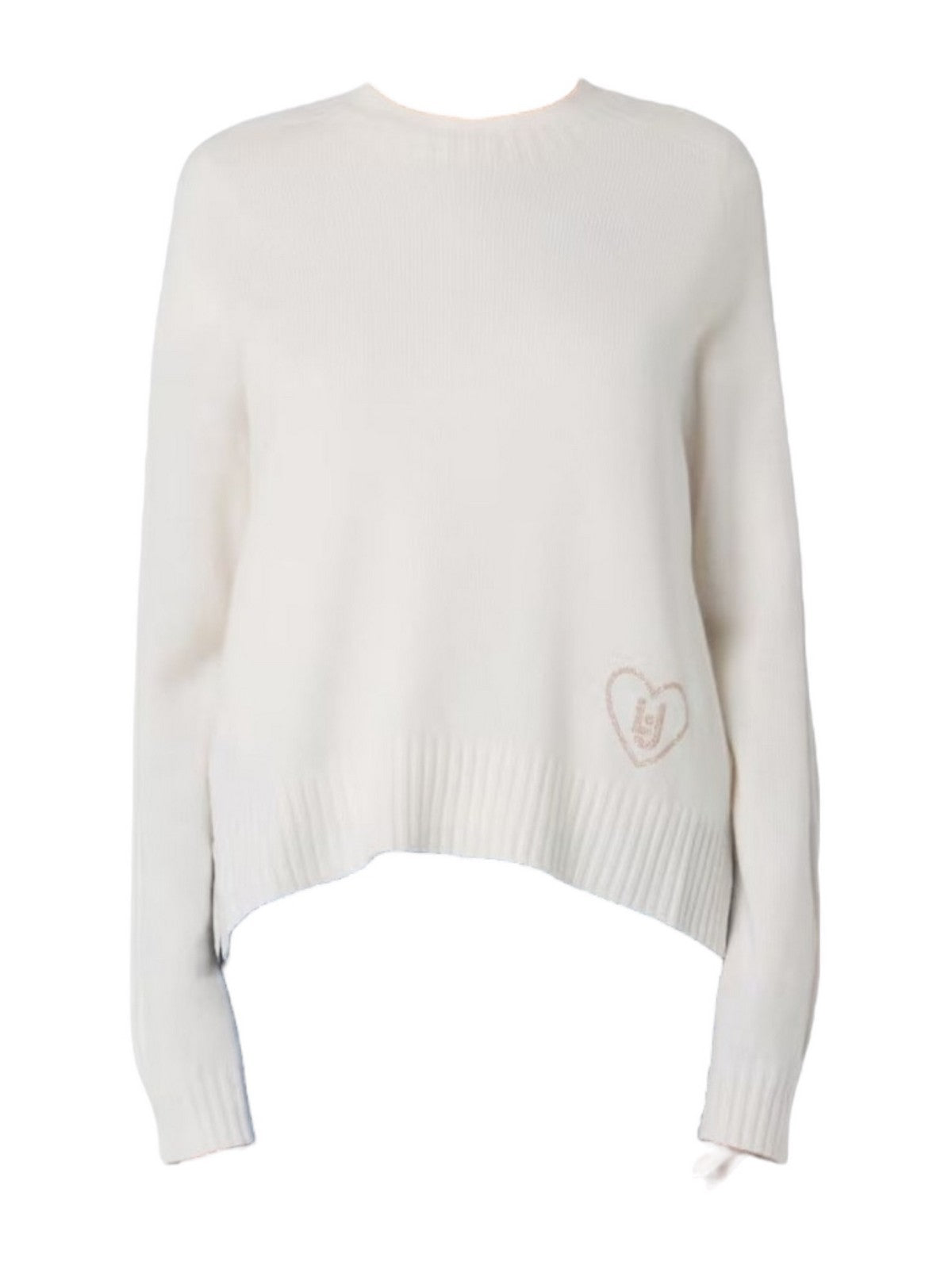 LIU JO WHITE Maglione Donna MF5444MS76L 10701 BIANCO LANA