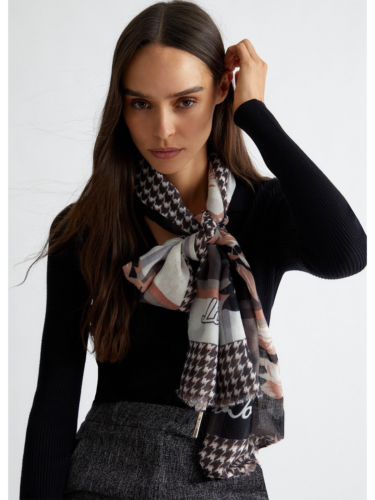 LIU JO SOFT Sciarpa Donna 2F4104T0300 22222 Nero gioboutiqueweb