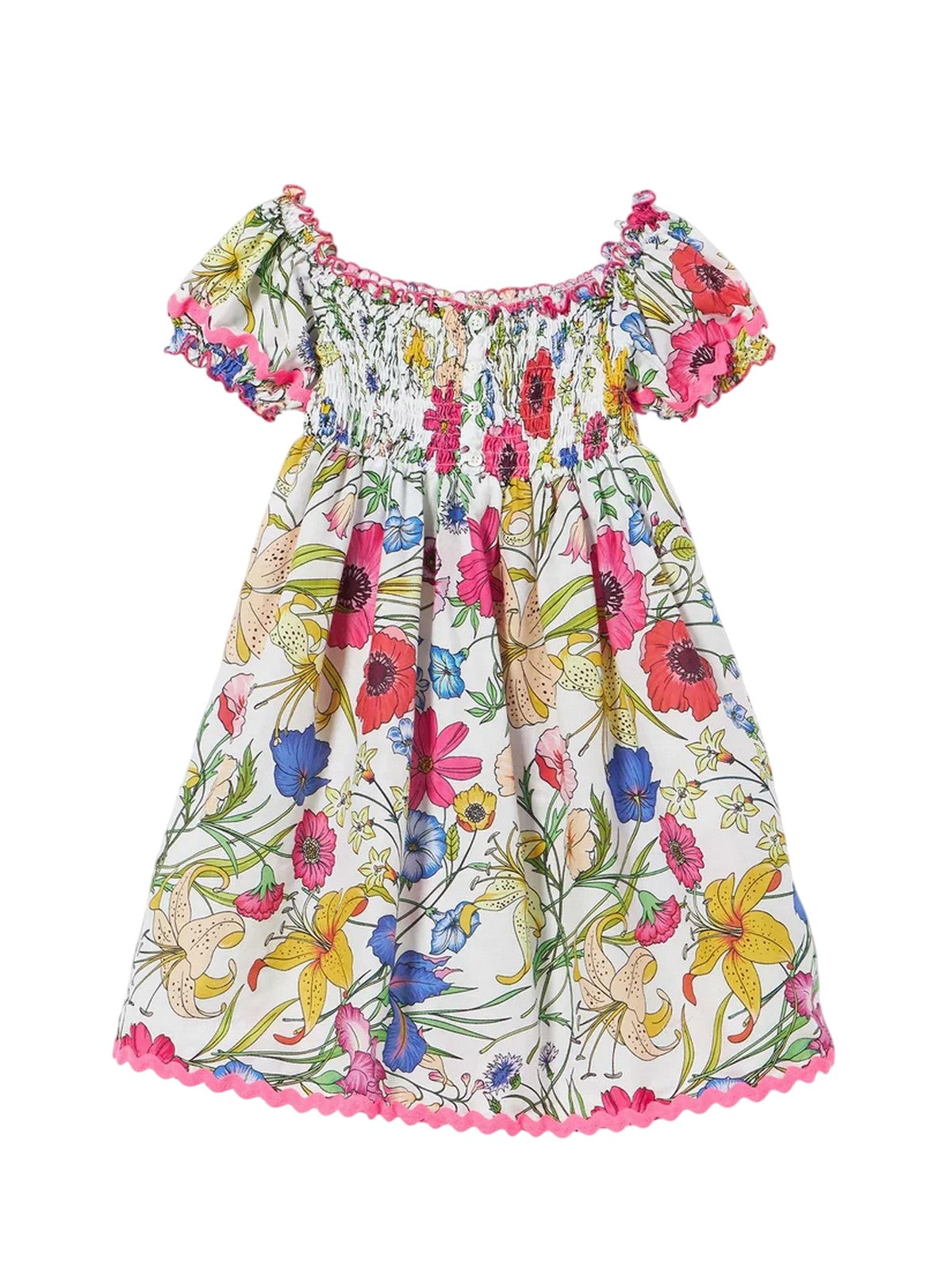MC2 SAINT BARTH Abito Bambine e ragazze DRESSY 04075D FLOWER FLORI 01 WAVE gioboutiqueweb