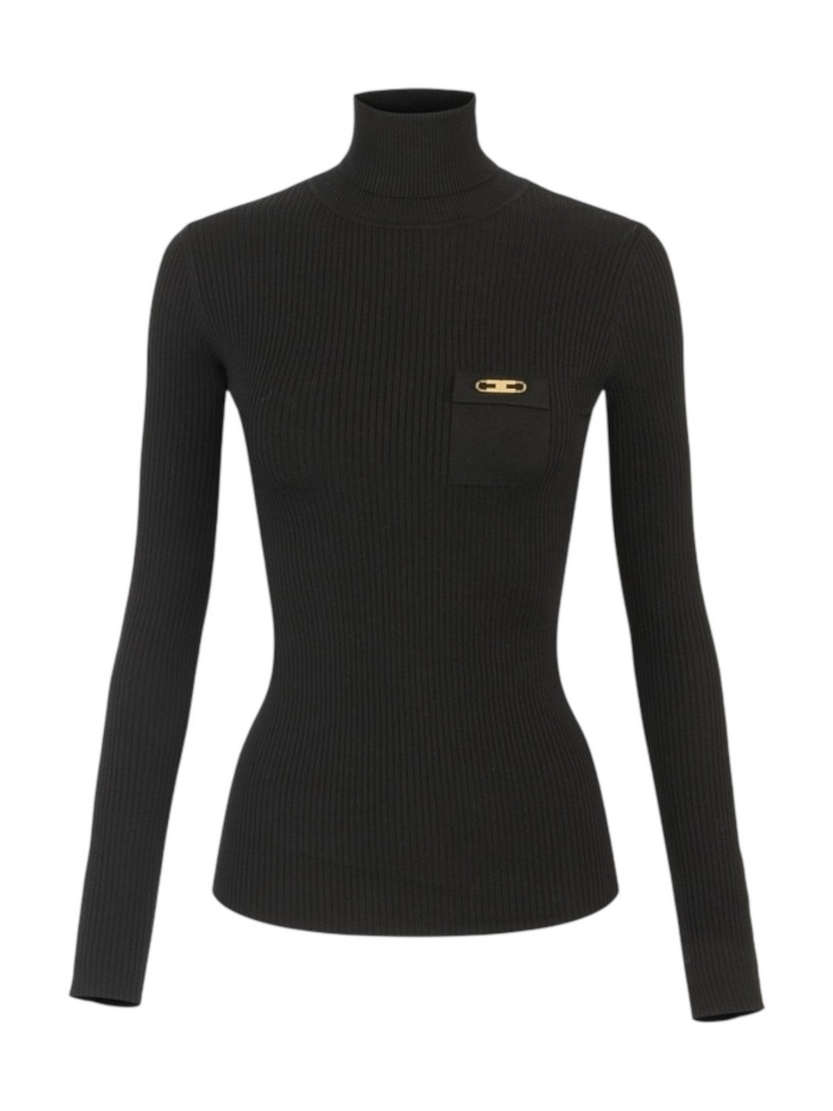 ELISABETTA FRANCHI Maglione dolcevita Donna MK11B56E2 110 Nero gioboutiqueweb