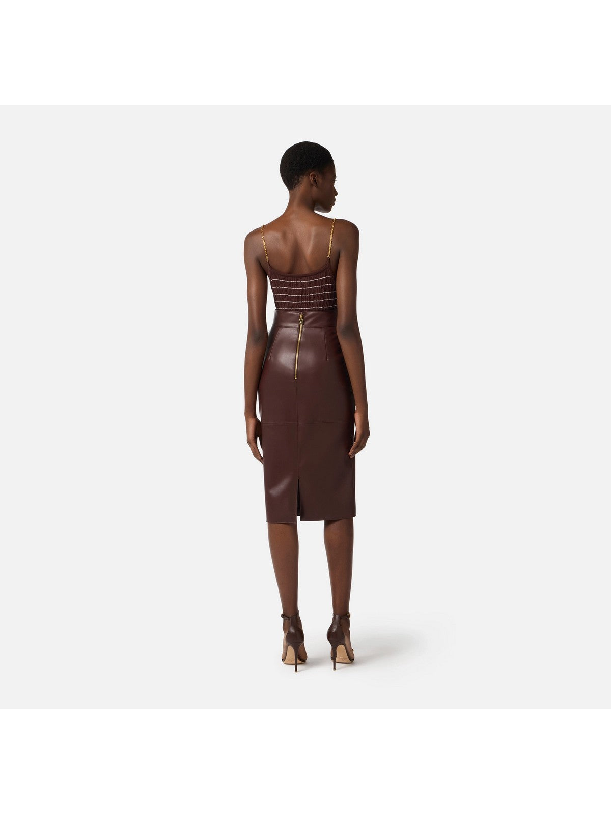 ELISABETTA FRANCHI Gonna Donna GO16361E2 644 CACAO