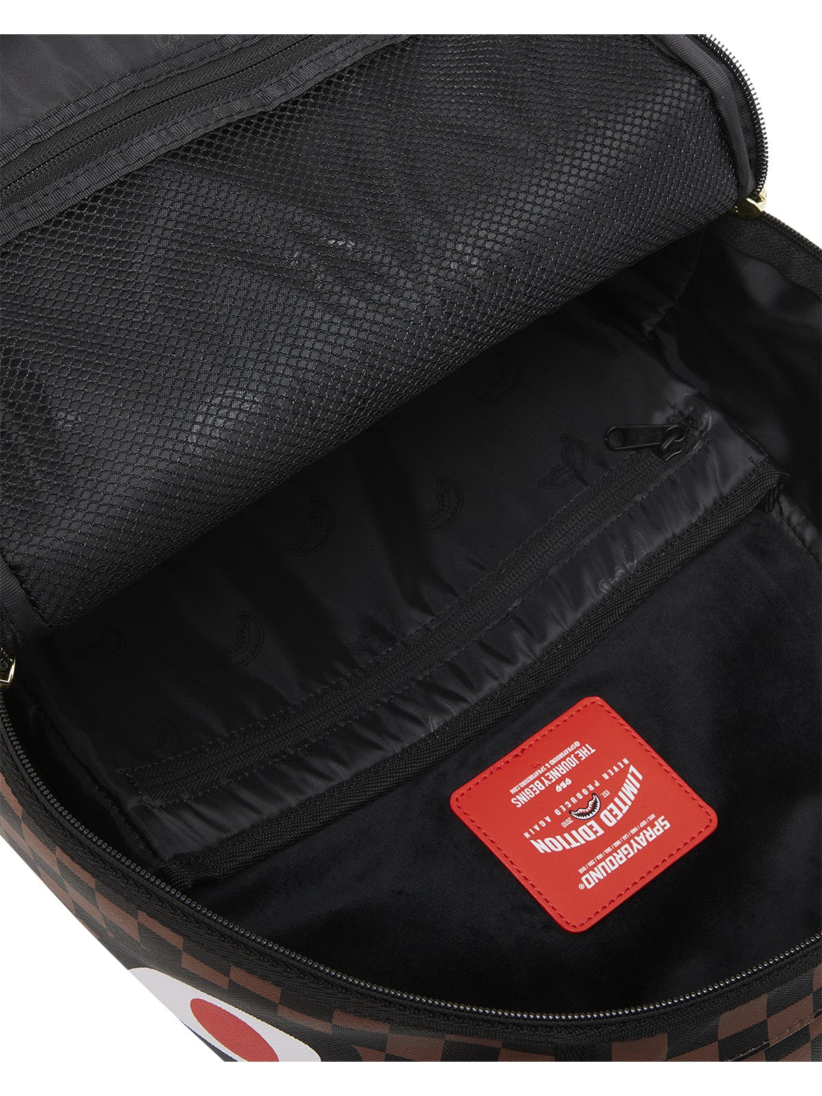 SPRAYGROUND Zaino Uomo SHARKS IN PARIS LOST & FOUND BACKPACK 910B7687NSZ MARRONE gioboutiqueweb