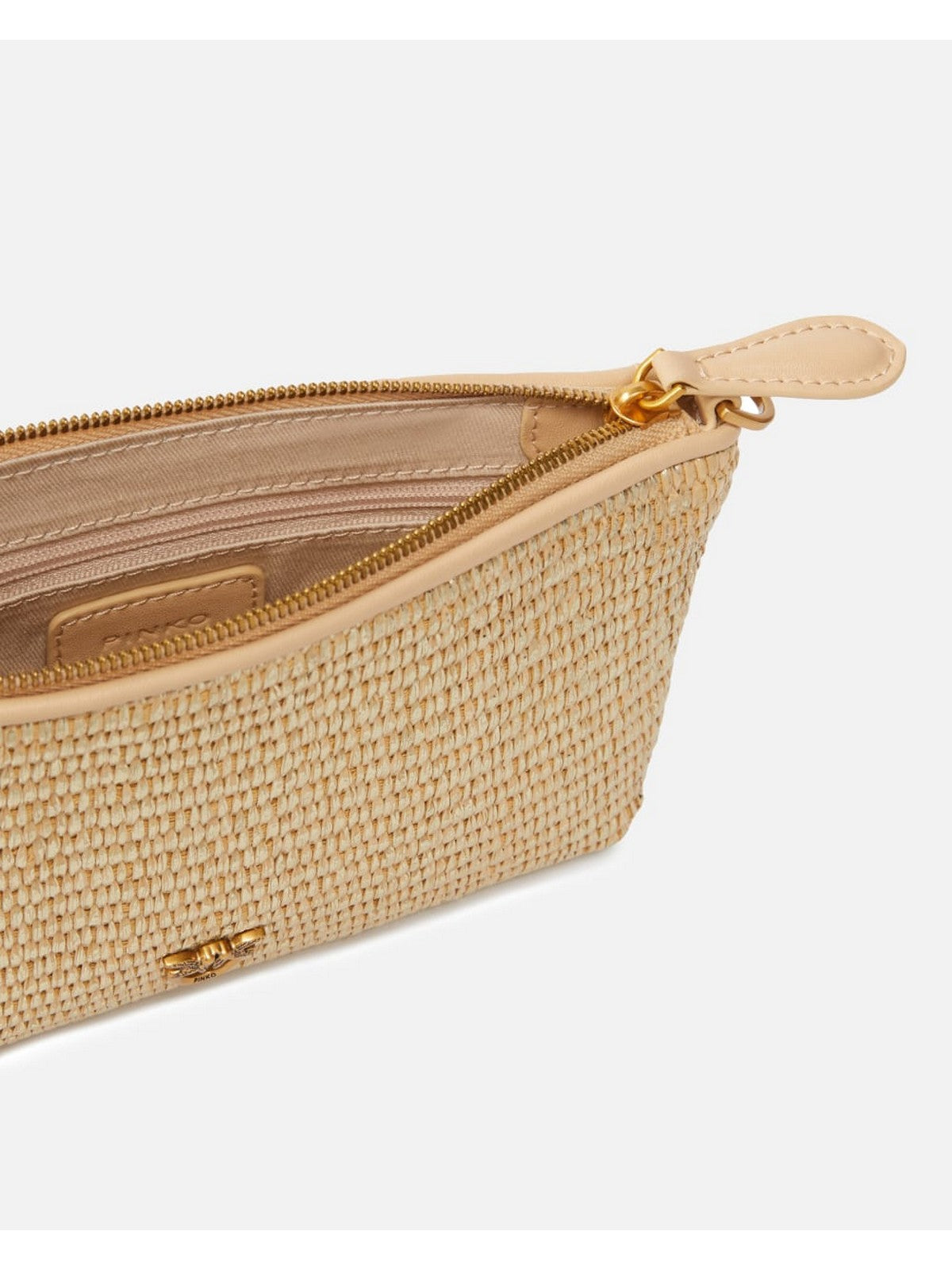 PINKO Pochette Donna FLAT HORIZONTAL MINI RAFIA 104277-A2CE ZZLQ BEIGE gioboutiqueweb