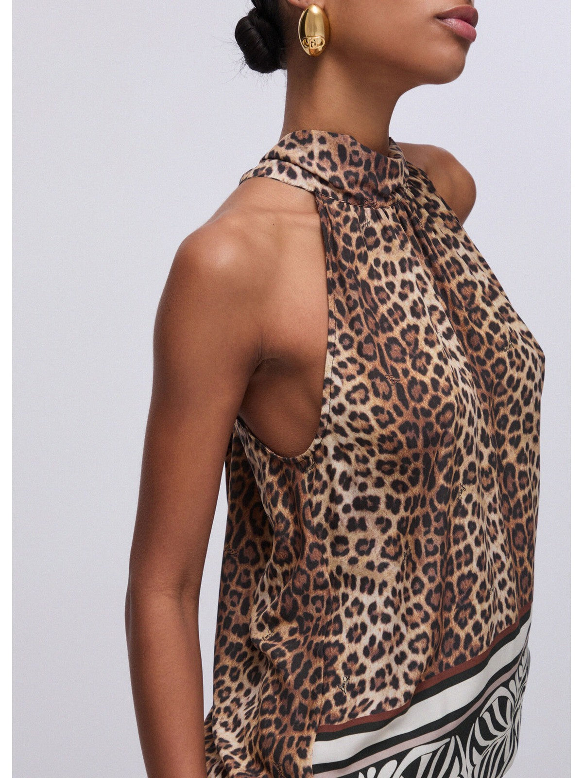 LIU JO BEACHWEAR Top Donna VA6051TS123 V9789 ANIMALIER