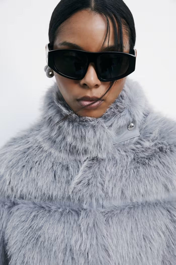 PATRIZIA PEPE Pelliccia Donna 2O0174 E077 S746 MISTERY GREY