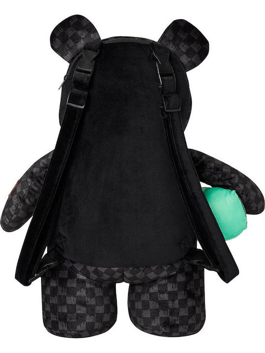 SPRAYGROUND Zaino Uomo DRIPPING SHARKS IN PARIS MONEYBEAR TEDDY BEAR 910B7974NSZ Nero gioboutiqueweb