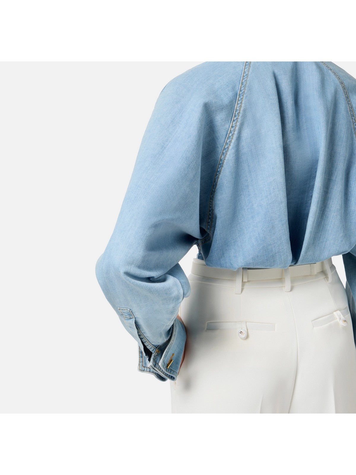 ELISABETTA FRANCHI Camicia Donna CJ33D51E2-192 Blu gioboutiqueweb