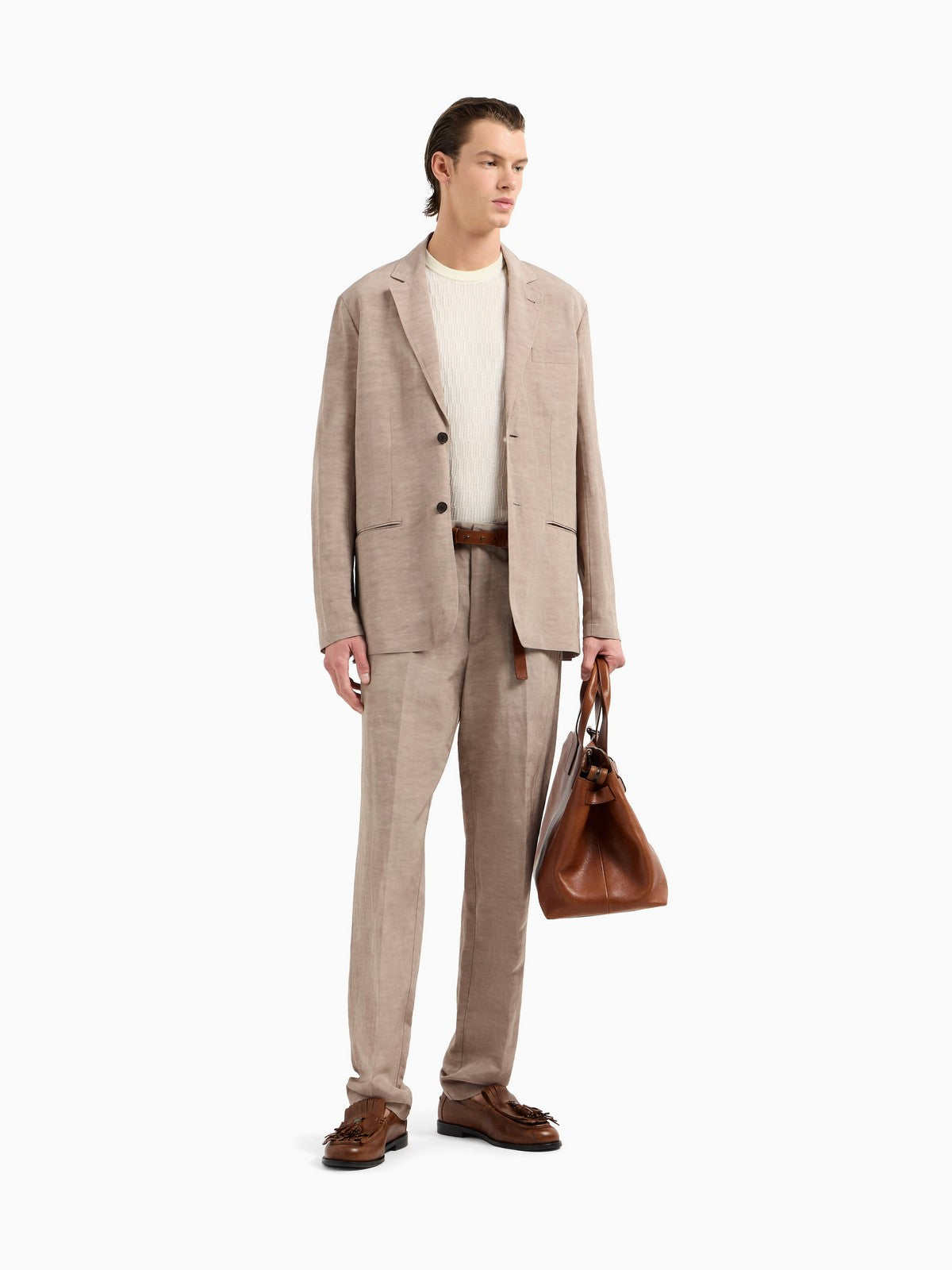 EMPORIO ARMANI Maglia Uomo EM001568 AF14854 F1062 Beige gioboutiqueweb