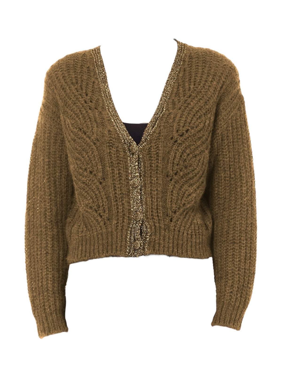 LIU JO WHITE Cardigan Donna WF4529MAG71 81029 Marrone gioboutiqueweb