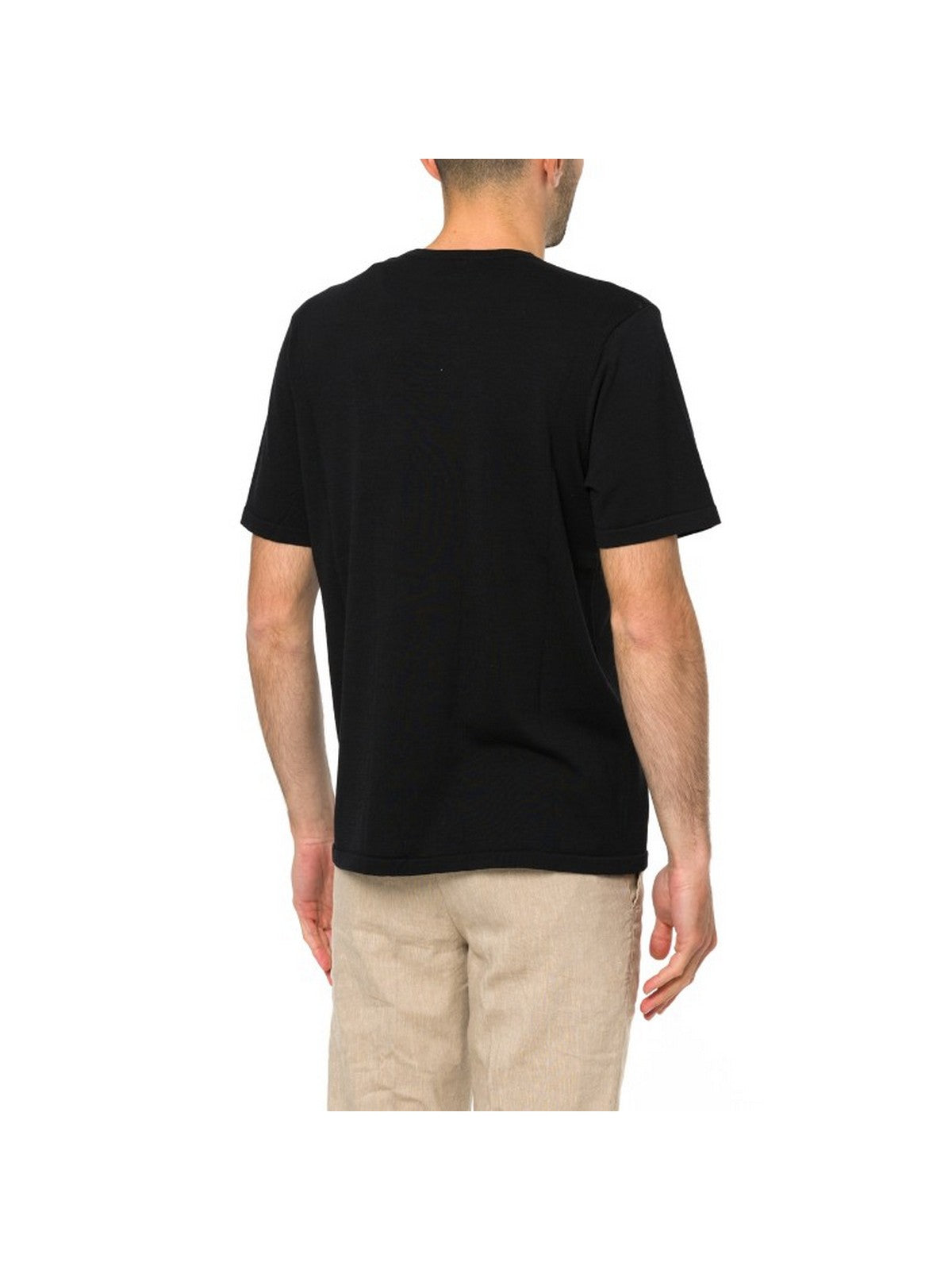 MC2 SAINT BARTH T-shirt Uomo SCOTT COTTONSILK 00208L 00 BLACK