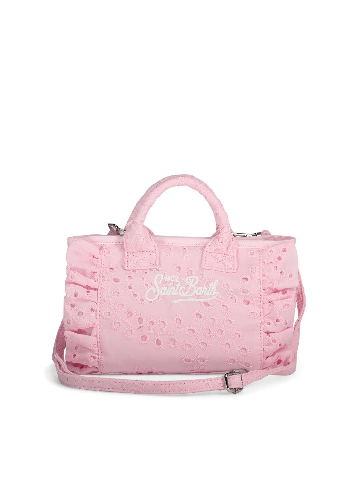 MC2 SAINT BARTH Borsa Donna VANITY MINI VOLANT 02531L COTTON FLOWER EMBROIDERY 21 EMB