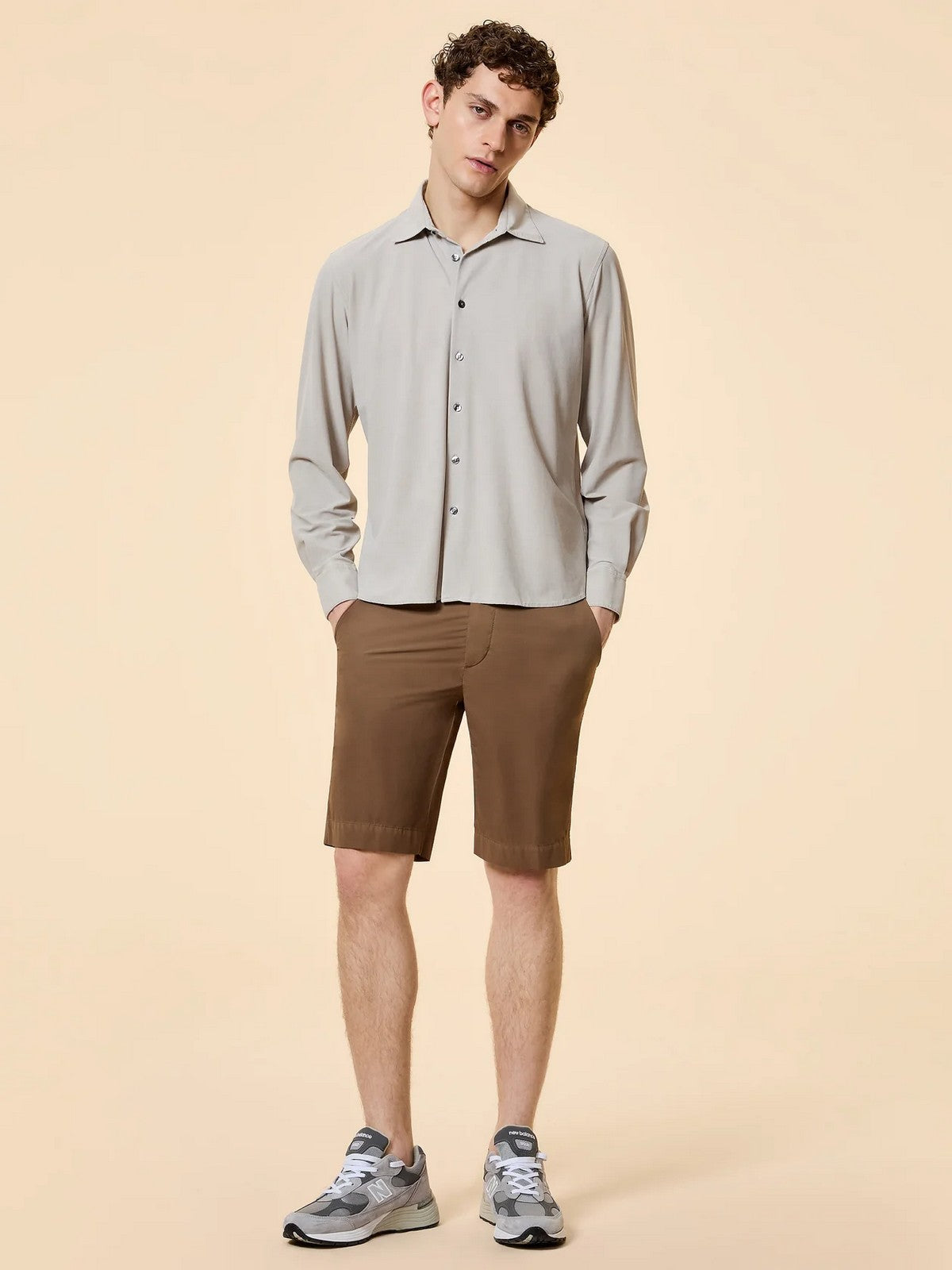RRD Camicia Uomo 26256 85 85 WHITE SAND