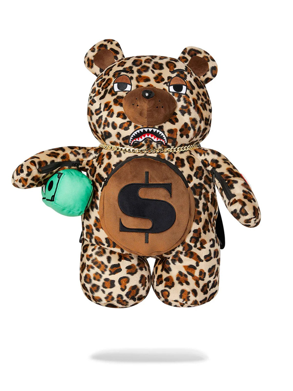 SPRAYGROUND Zaino Uomo LEOPARD MONEY BEAR BACKPACK 910B7282NSZ MACULATO