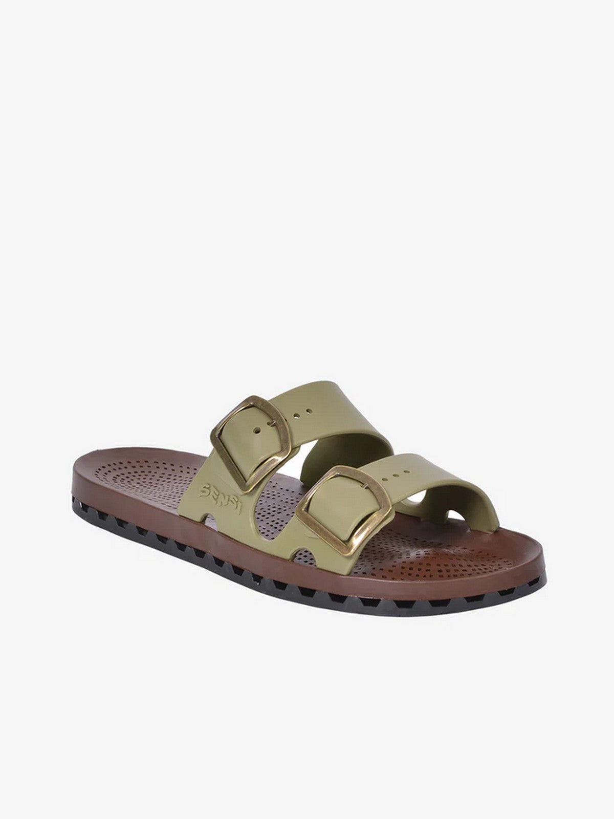 SENSI Ciabatta Uomo LA JOLLA MOKA 4153/MK 092 Verde gioboutiqueweb