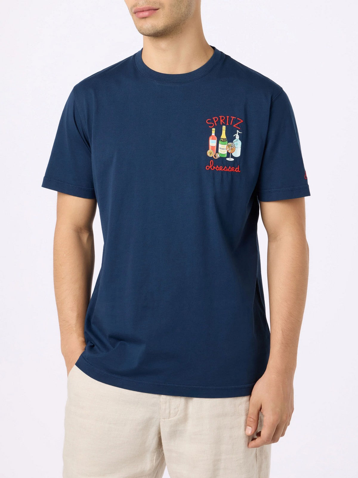 Mc2 Saint Barth T-shirt and Polo Men Tshirt Man 03573F Blue
