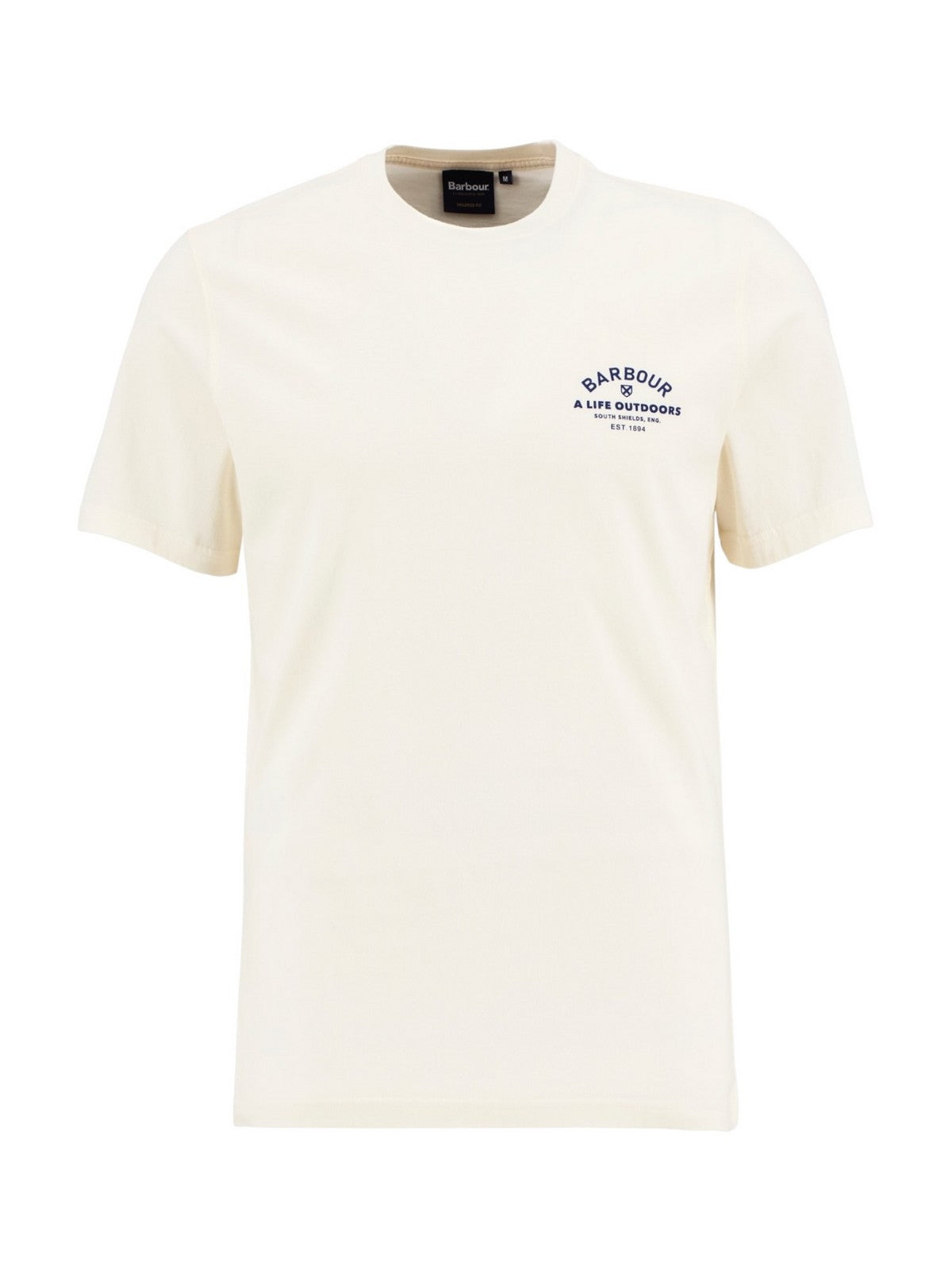 BARBOUR T-shirt Uomo CRANMER LOGO T-SHIRT MTS1441 WH32 WHISPER WHITE