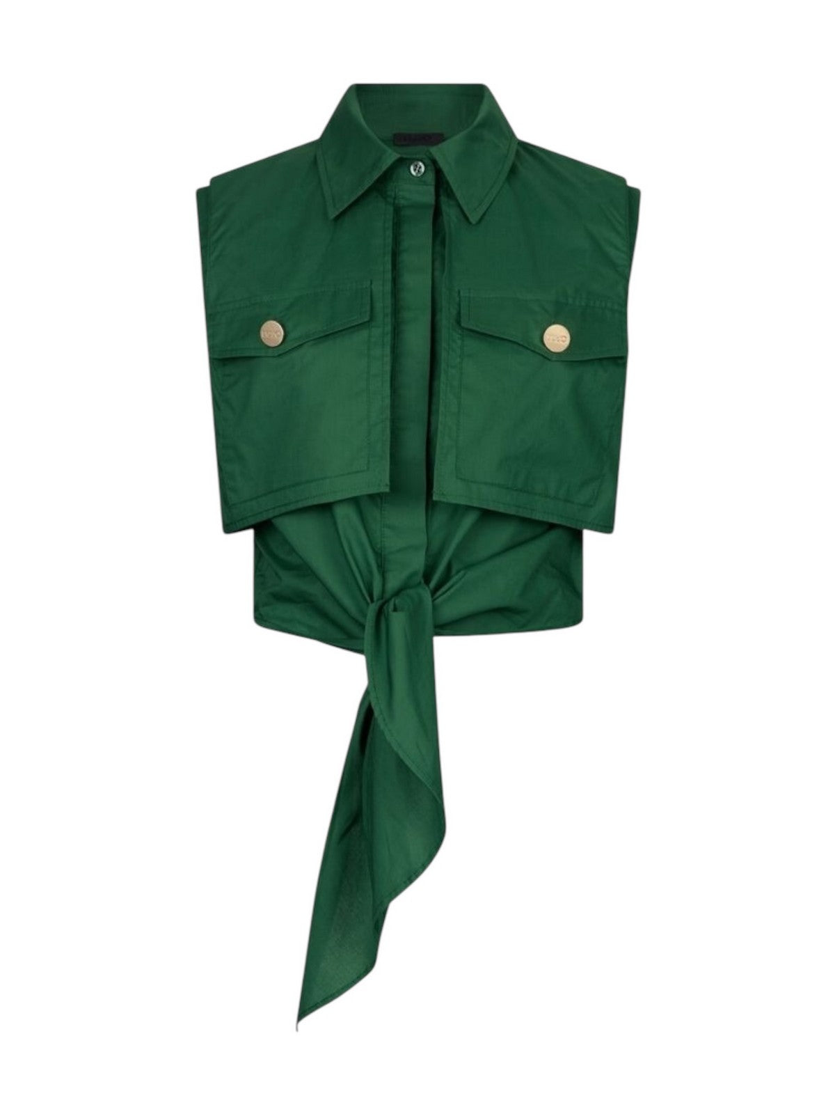 LIU JO BLACK Camicia Donna CA5408TS246 X0665 Verde gioboutiqueweb