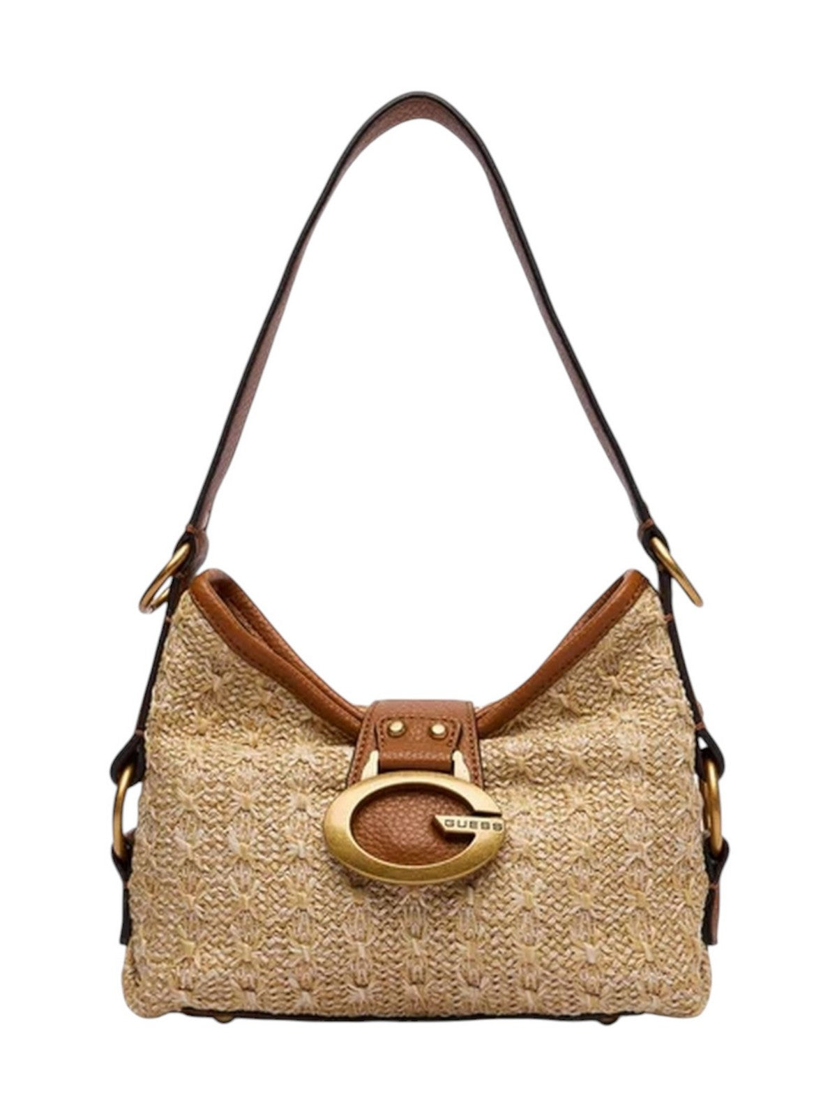GUESS Borsa Donna CAMDEN MINI SHOULDER BAG HWRB93 08720 NTC NATURAL/COGNAC