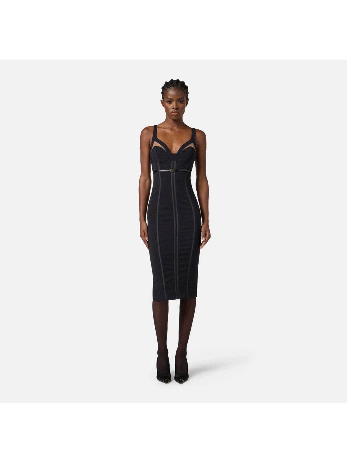 ELISABETTA FRANCHI Abito Donna AB80256E2 110 Nero gioboutiqueweb