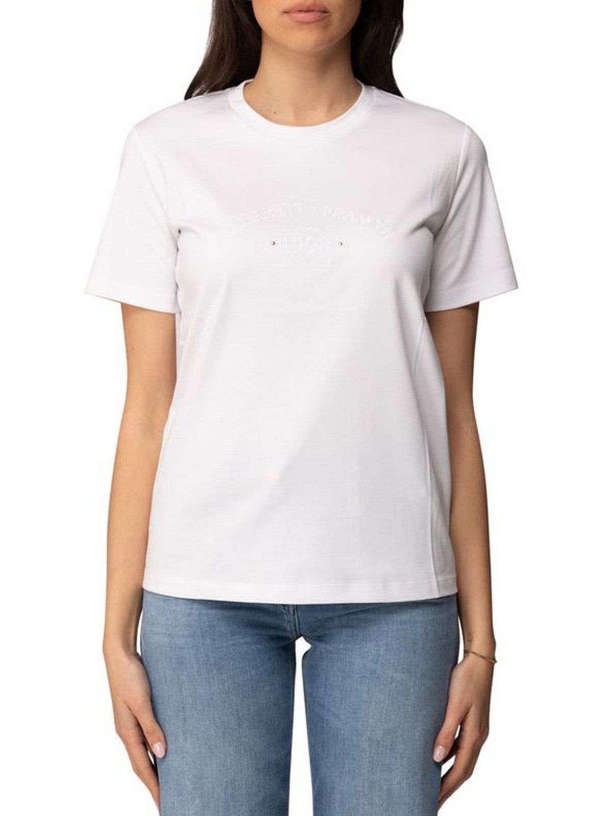 ELISABETTA FRANCHI T-shirt Donna MA01761E2 270 GESSO